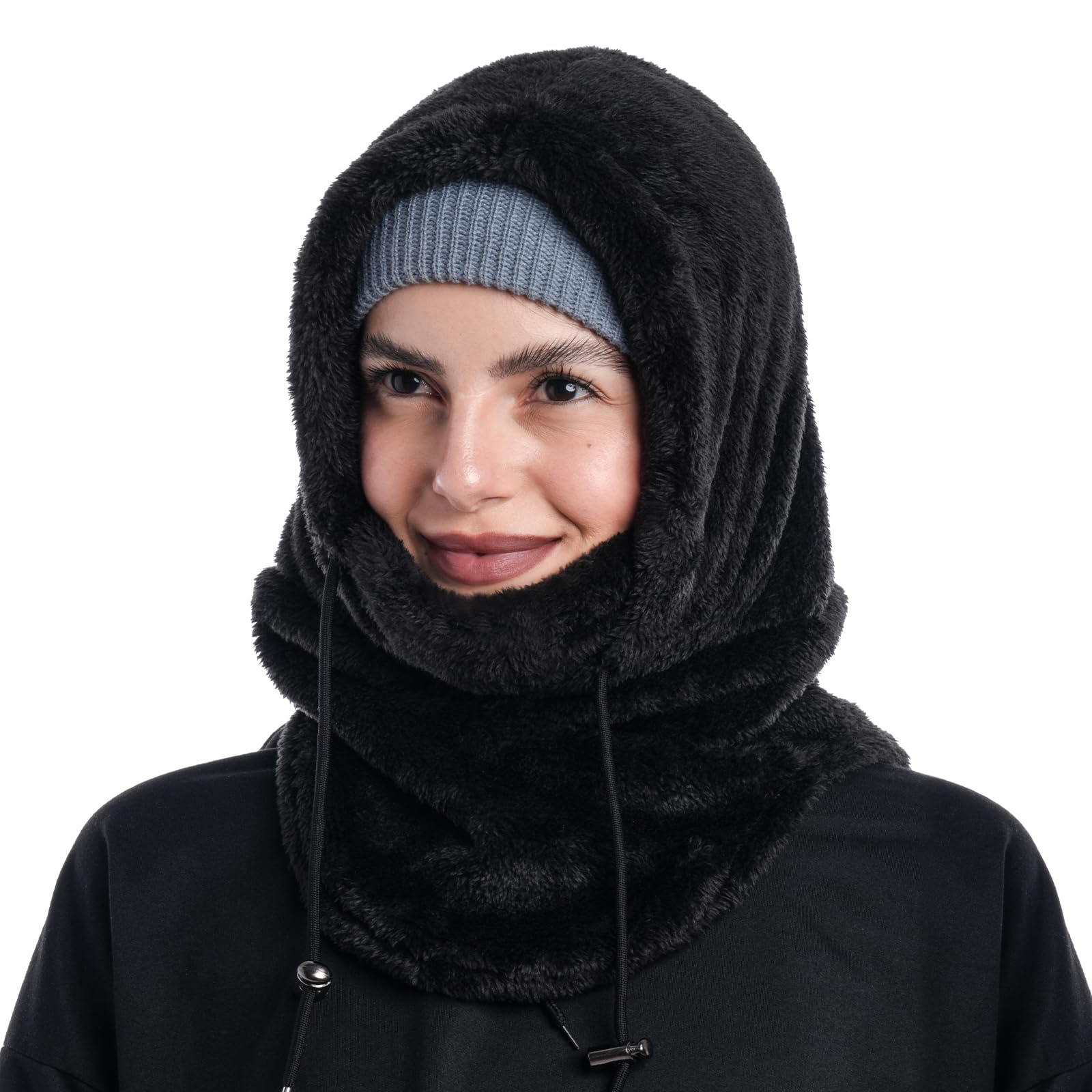 Balaclava Winter Ski Mask for Men Women Fleece Face Mask Women Hat Neck Windproof Hooded Scarf Cold Weather