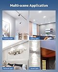 Lepro GU10 LED Bulbs, 5000K Daylight White GU10 Bulb 50W Equivalent Non-Dimmable, 4W PAR16 LED Spotlight Bulb for Track Lighting, 350lm Light Bulbs for Kitchen Range Hood Living Room Bedroom, 6 Packs