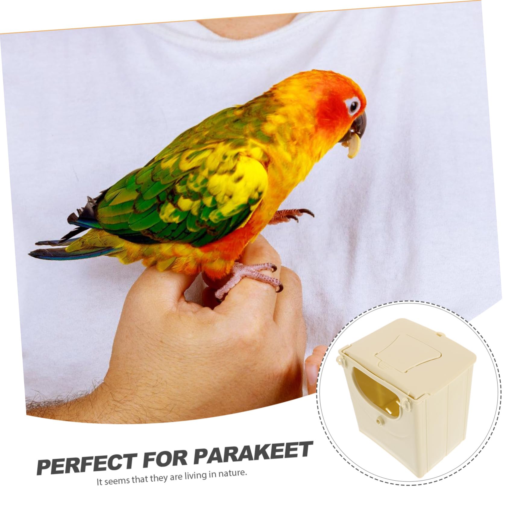 VANZACK Vogelzuchtnest Einfacher Stil Vogelkasten Nistkasten für Ziervögel Warmer Unterschlupf