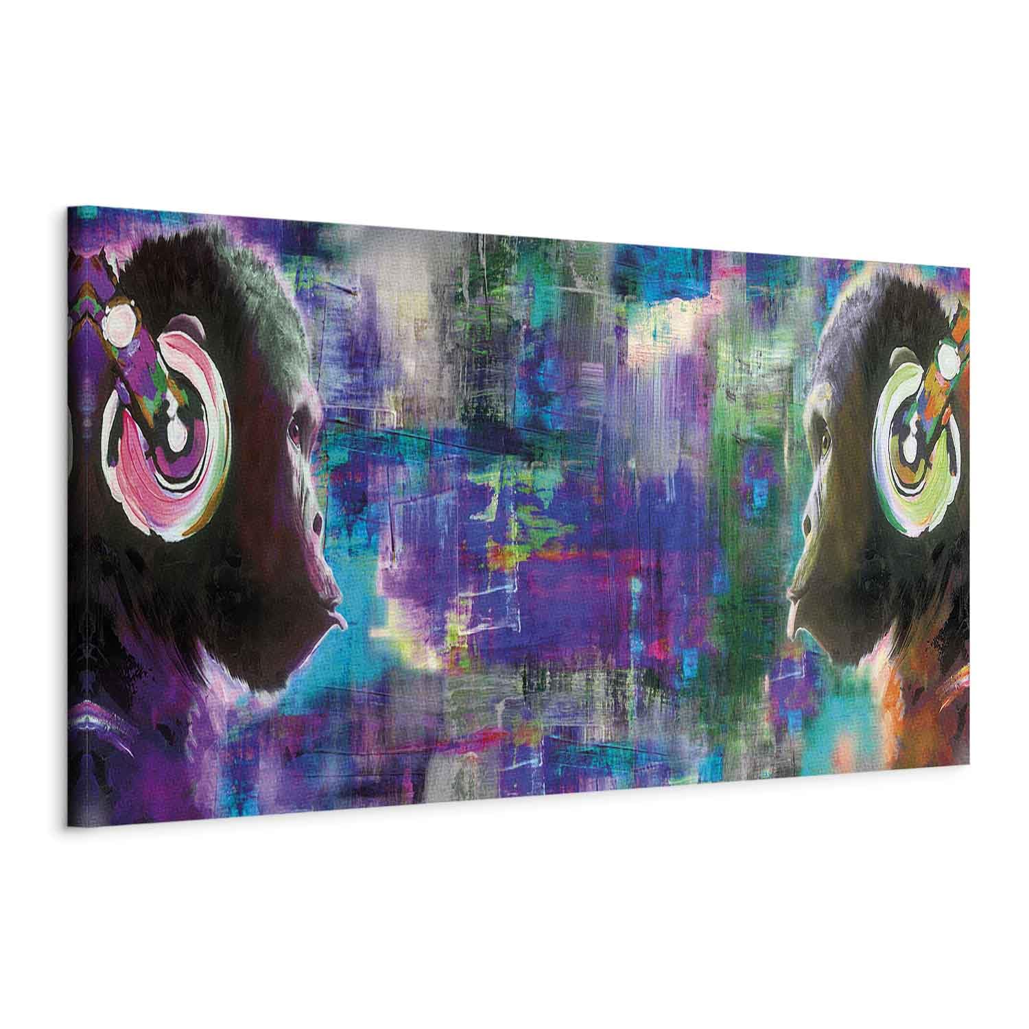 Prints on CanvasCanvas Wall Art Abstraction 120x40 cm / 47"x16" 1 pcs Large Canvas Prints XXL - Art Deco Pictures for Bedroom Walls - Home Decor Wall Pictures for Living Room animal g-A-0107-b-d