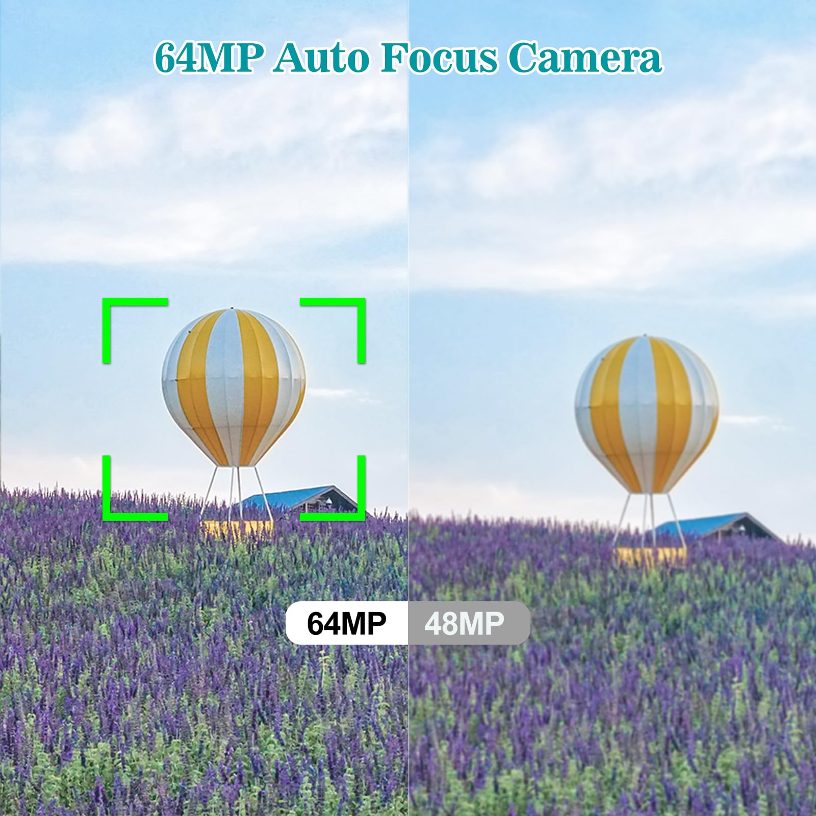 Cámaras digitales para fotografía de enfoque automático, cámara de vlogging WiFi de 64 MP con doble lente, pantalla táctil, zoom digital de 18X, cámara de viaje con parasol para lente, tarjeta de 32