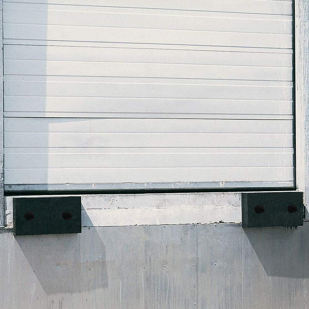 marotech BIGPACK 4 x Anfahrpuffer BULLI, 2 Bohrungen, Ø 22 mm, 25 x 50 x 14 cm aus Kautschuk, Art.-Nr. Bulli-B 140 | Rammschutz | Anfahrschutz | Prallschutz