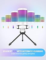 Vista 4 de FIFINE AmpliGame - Micrófono USB, grabación de juegos de PC, micrófono de computadora portátil, micrófono de condensador de podcasting