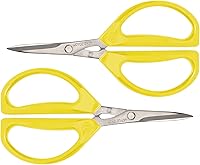 Vista 1 de Joyce Chen Original Unlimited Kitchen Scissors All Purpose Kitchen Shears With Comfortable Handles, Yellow, 2 Pack