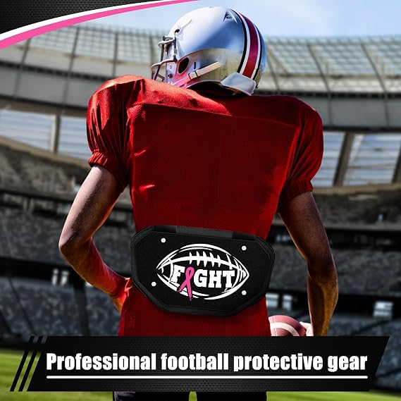 Liliful Football Back Plate Hard Sport Lower Back Pads for Players Rear Protector for Youth Christmas Football Lovers Gifts for Men Rear Protector Gear Accessories(Ribbon)