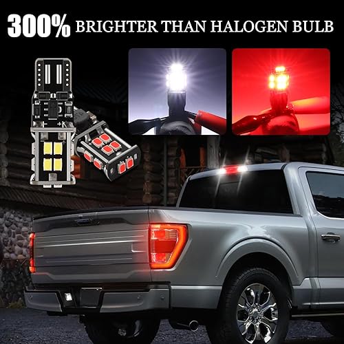 Miniatura 2 de Bombillas LED 12-24V extremadamente brillantes 194 912 921 168 175 2825 W5W T10 T15 aptas para Chevrolet Dodge Ford GMC Honda Nissan Toyota Truck 3ª
