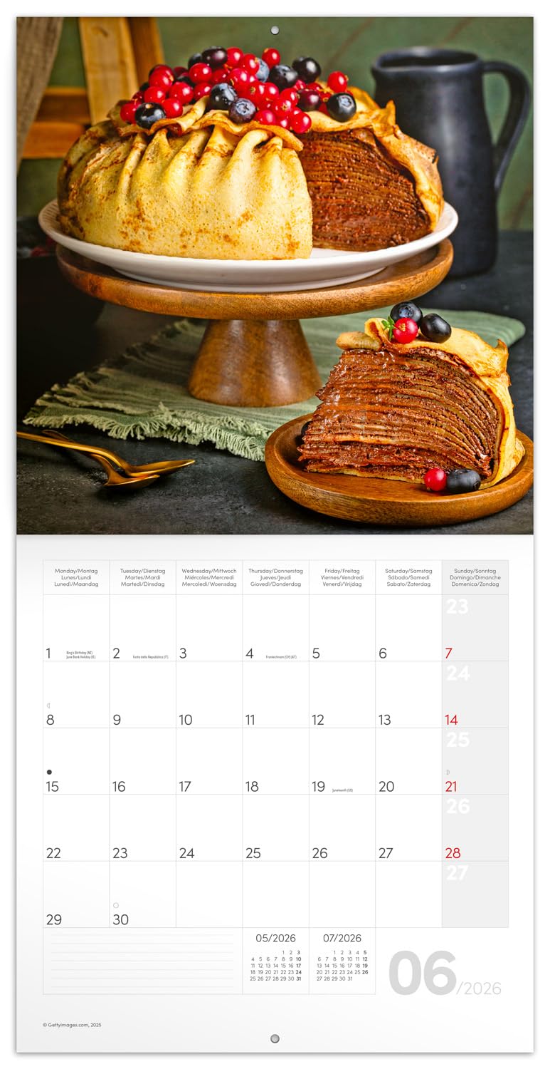 NOTIQUE Wall Calendar 2026 Sweet Moments Calendar, Brochure with Monthly Calendar 30 x 30 cm (30 x 60 Open) - Image 3