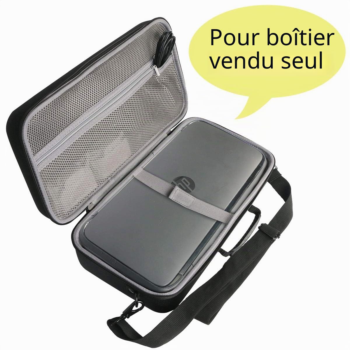 co2CREA Dur Étui de Voyage Rigide Housse Cas pour HP OfficeJet 200 Imprimante à Jet d'encre Mobile（boîte Seule） (Housse pour HP 200)