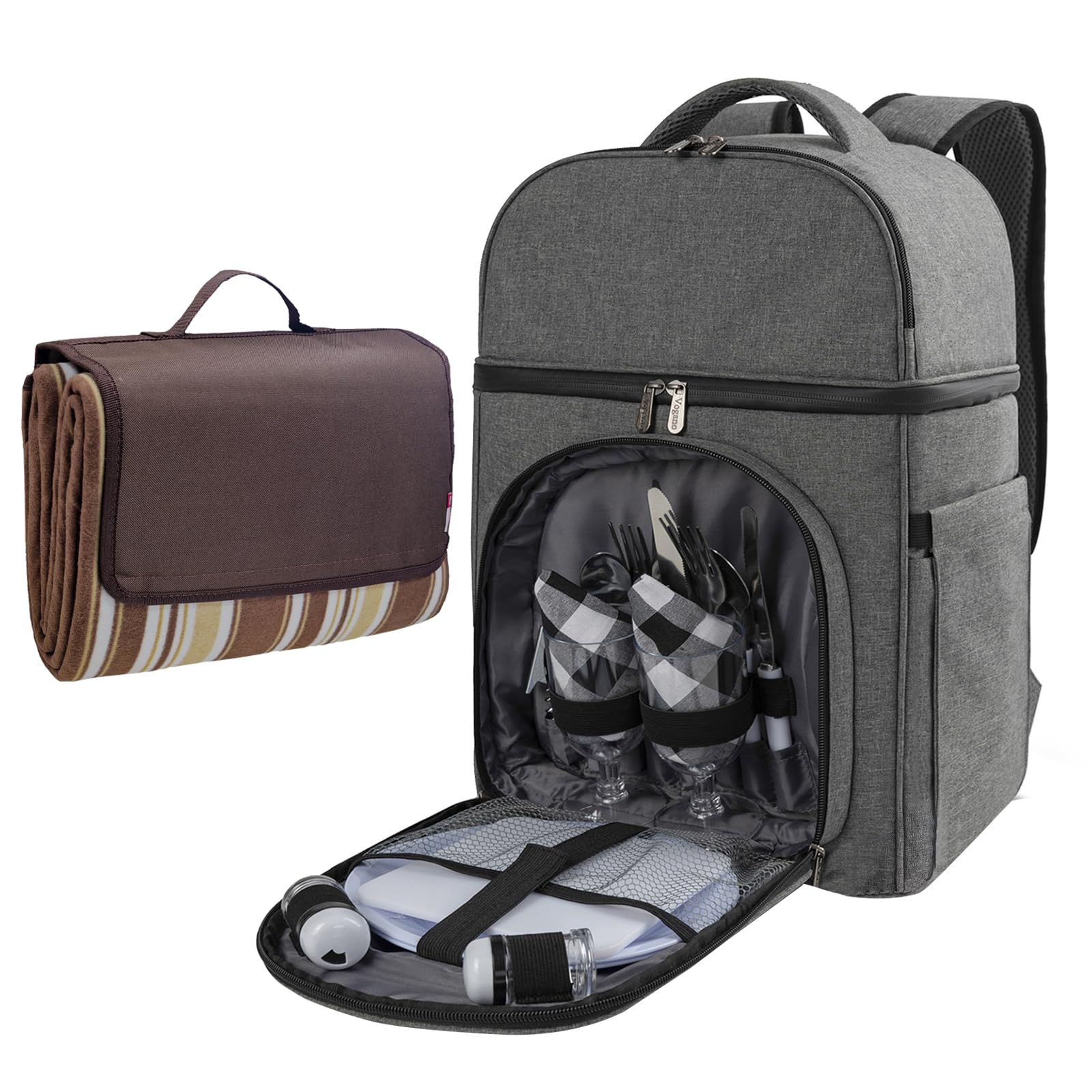 Picnic Backpack and Picnic Blanket