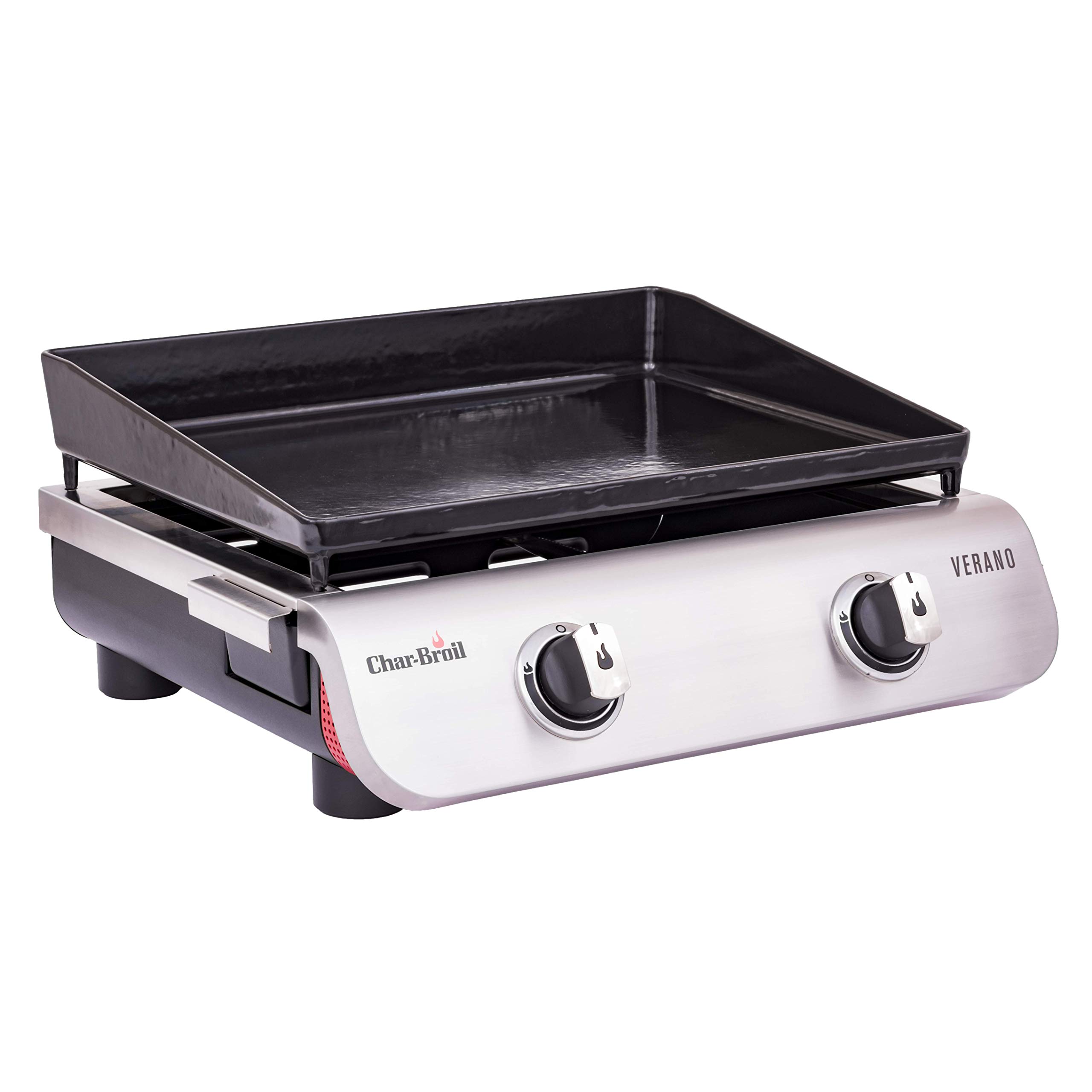 Char-Broil 140 879 - Plancha Verano 200 - Piastra da Cucina a 2 fuochi e Finitura in Acciaio Inox.