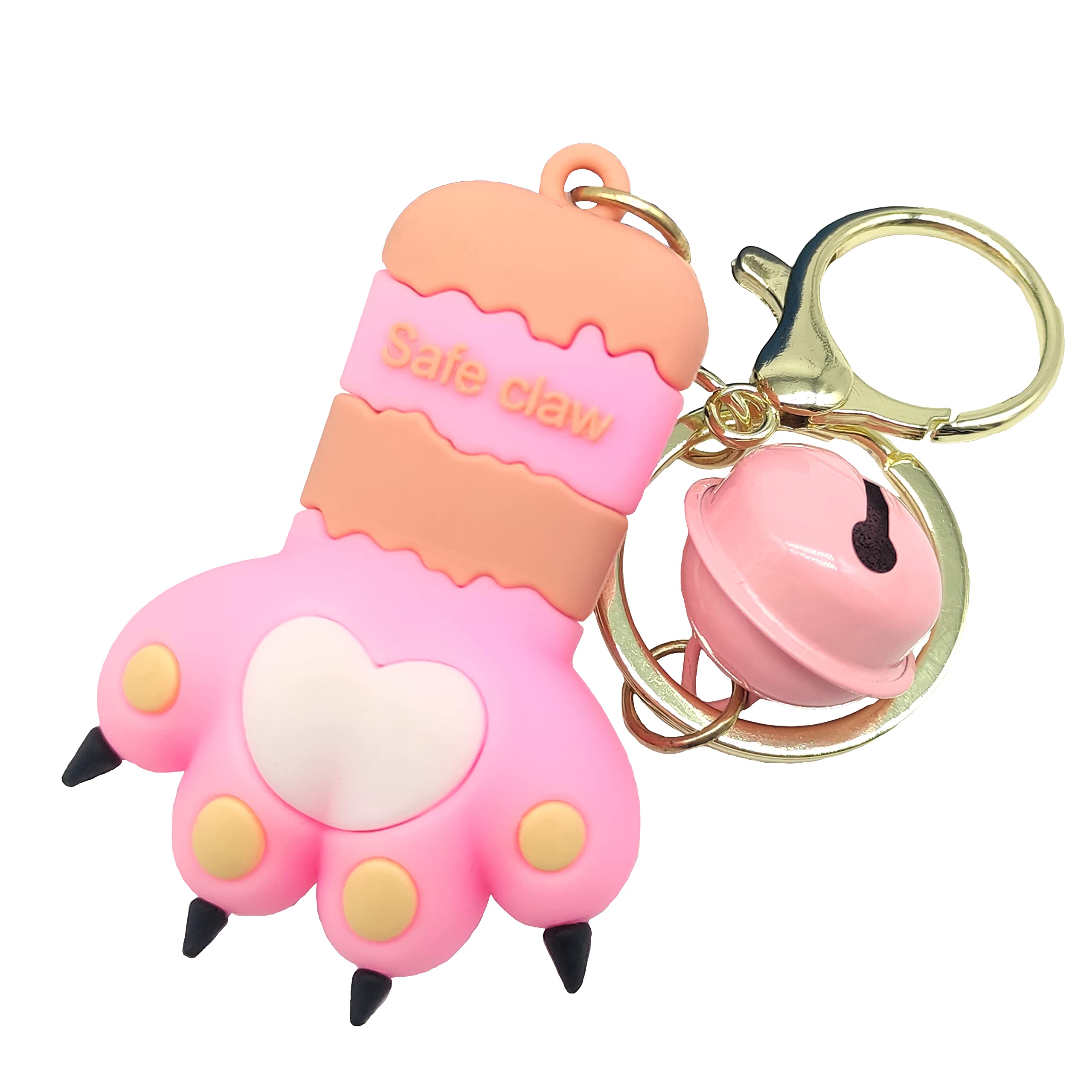 Trez TreamerKey chains for Women,Kawaii Cat Claw,Cute Backpack KeyChain for Girl