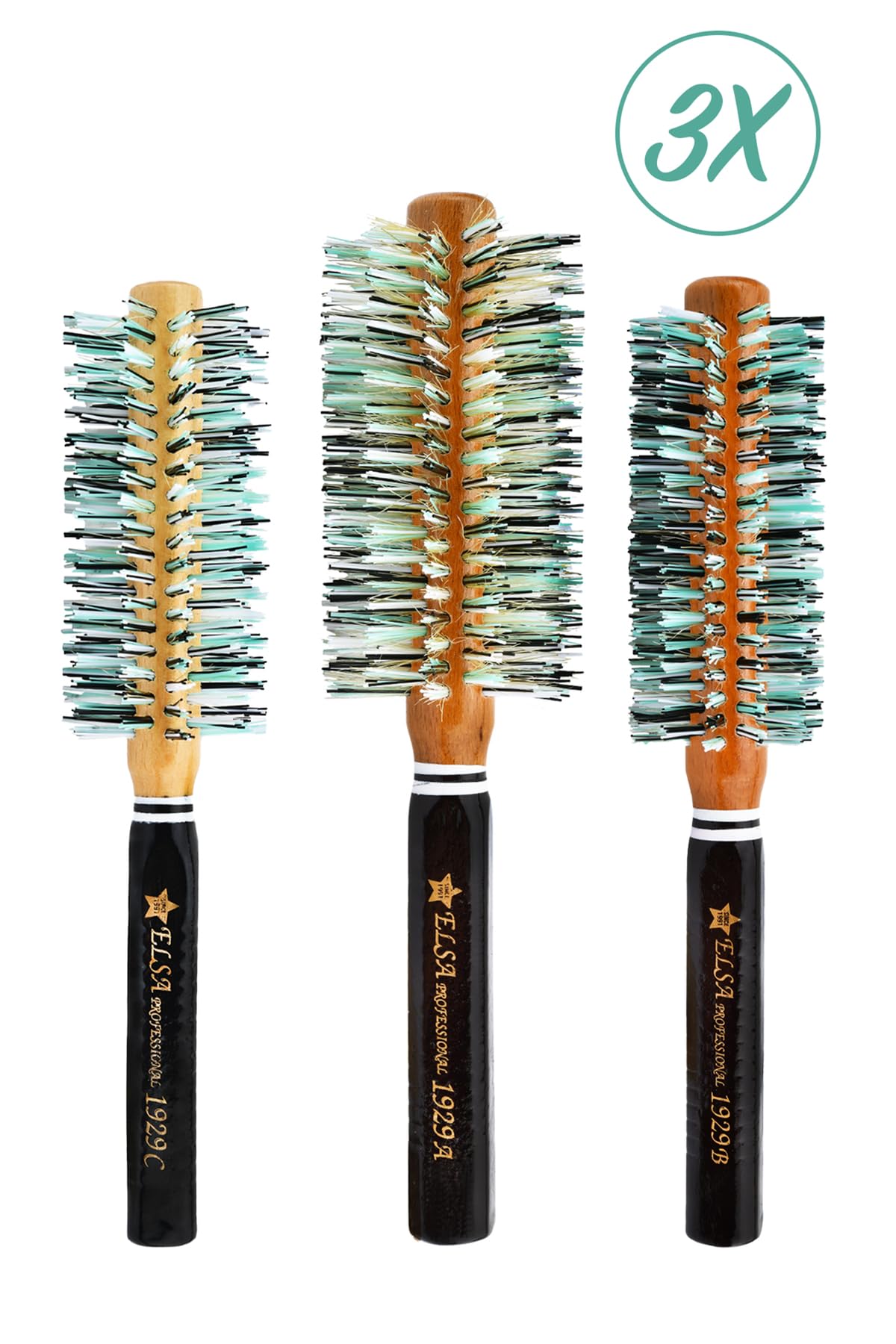 Elsa Professional 1929 Serisi 3X Saç Fırçası