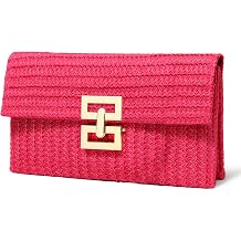 Straw Clutch Purse Crossbody Bag for Women Designer Evening Handbag Casual Summer Beach Straw Shoulder Bag