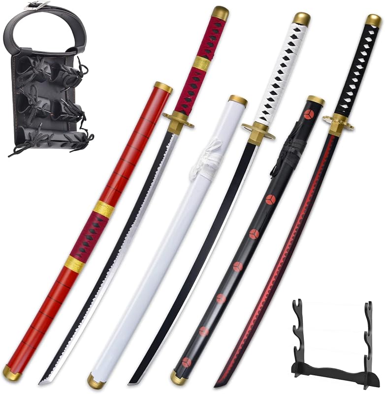 Anime Sword 41 inch,Zoro/wado ichimonji/Anime Original Texture,for Role-Playing and Collection, with One Display Stand