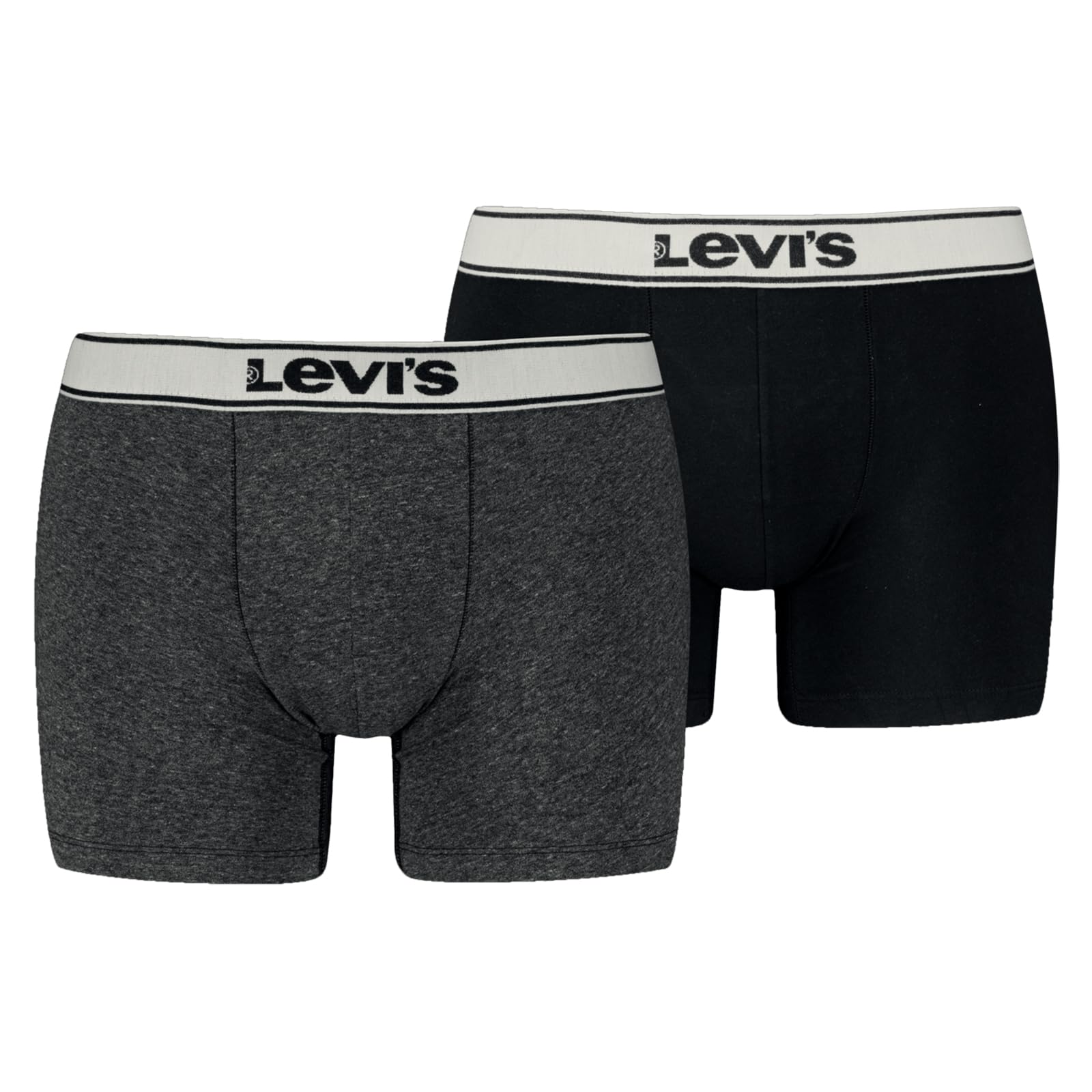 Levi's Vintage Heather Organic Cotton Boxer Briefs, Black