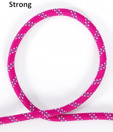 Miniatura 61 de Correa larga para perro con hilos reflectantes de 15 pies, 20 pies, 30 pies, 50 pies, correas elásticas resistentes para perros de raza pequeña