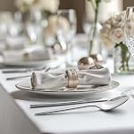 KINGSTONE Silverware Set, 40-Piece Flatware Set Cutlery Set Premium 18/10 Stainless Steel, Tableware Include Forks Knives Spoons for Home Restaurant Wedding Party, Dishwasher Safe