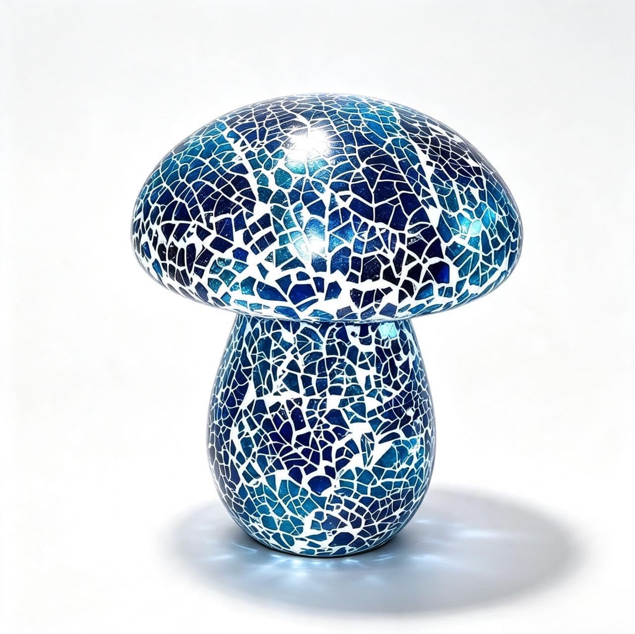 IEMOIAJH Mosaic Mushroom Table Lamp