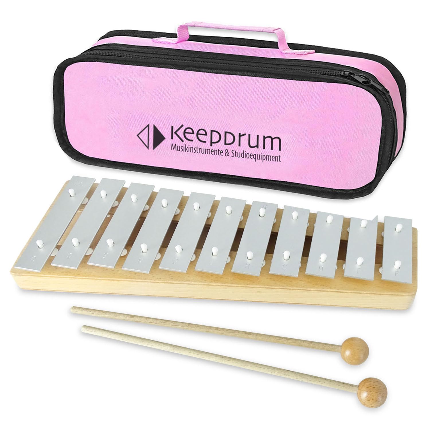 Sonor GP Glockenspiel soprn dla dzieci + keepdrum MB01PK torba różowa różowa