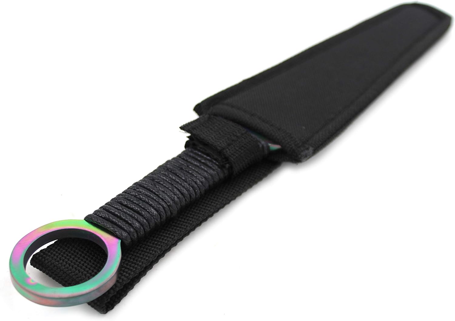 Snake Eye Full Tang 3CR13 Steel Throwing Knife with Nylon Sheath