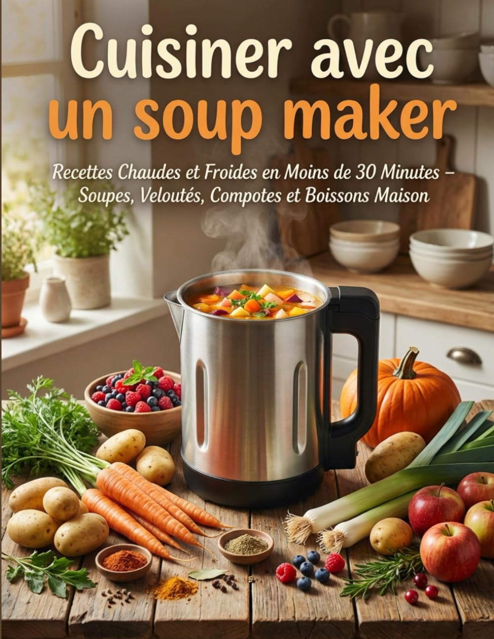 Cuisiner avec un Soup Maker: Recettes chaudes et froides en moins de 30 minutes – Soupes, veloutés, compotes et boissons maison