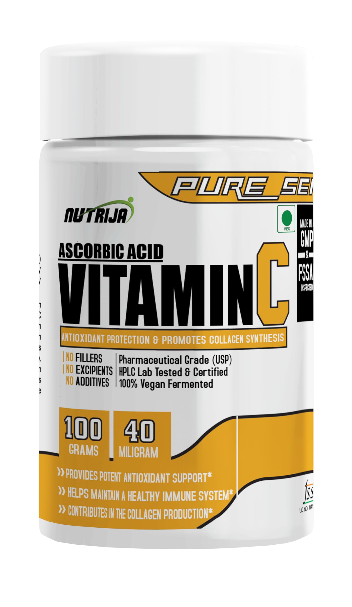 Nutrija-VITAMIN C (ASCORBIC ACID) | For immunity and collagen boost - 100 grams (B07SLHLTG7) Amazon Price History, Amazon Price Tracker