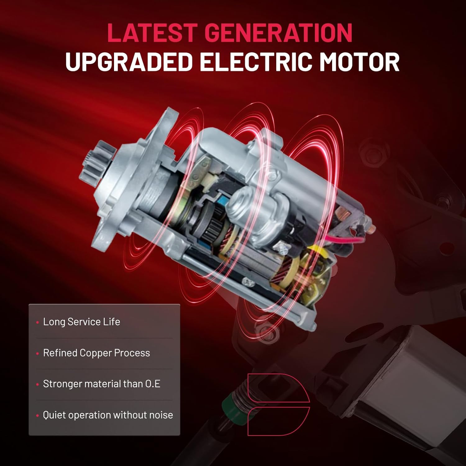 BDFHYK 741-599 Power Window Regulator with Motor Rear Right for 2000 2001 2002 2003 2004 Dodge Dakota, 1998 1999 2000 2001 2002 2003 Dodge Durango 00 01 02 03