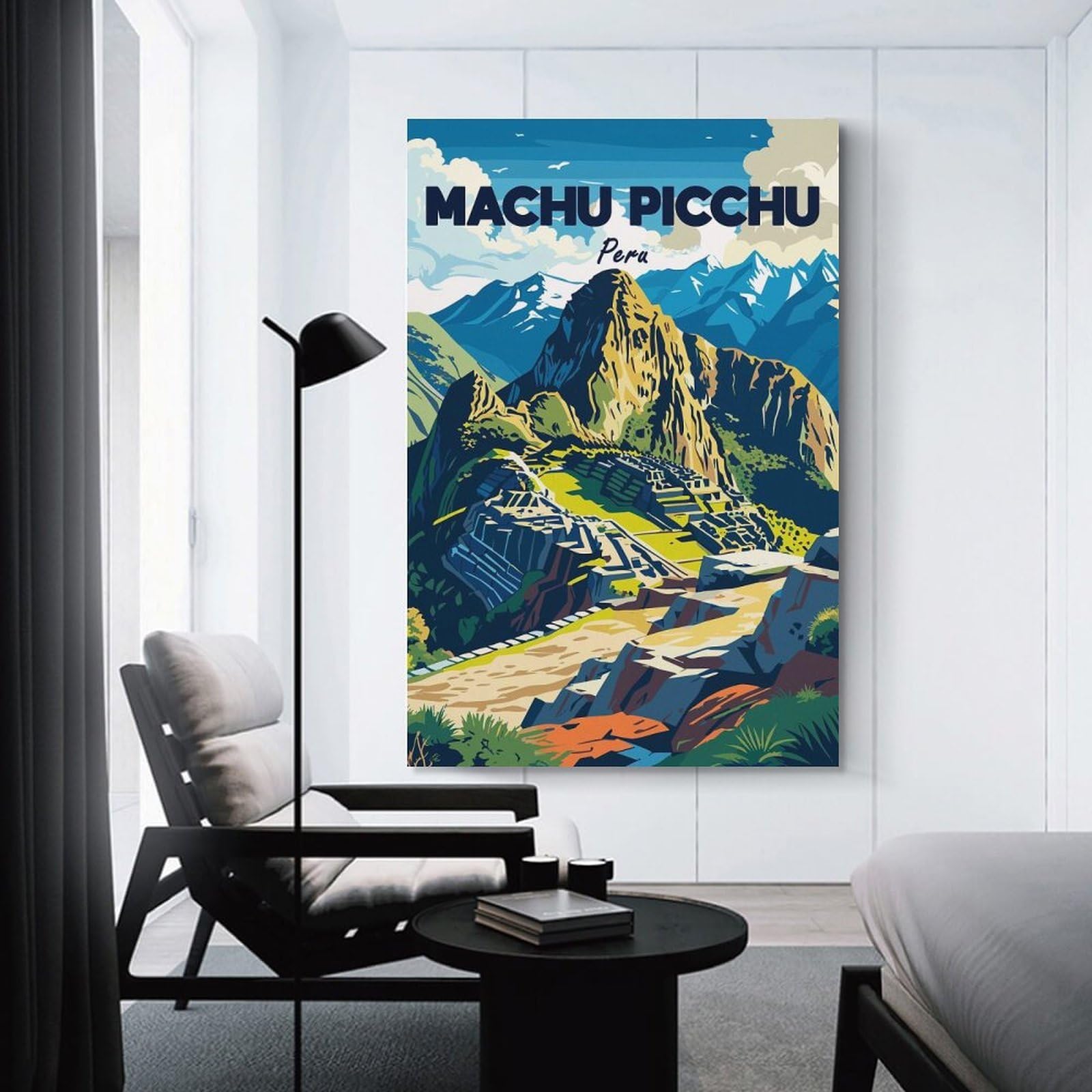 Junmoney Machu Picchu, Peru Travel (2) Room Decor Wall Art 20x30inch(50x75cm), for Entrance Spaces, Stair Walls Or Halls, A Neat Decor Update for Hallways