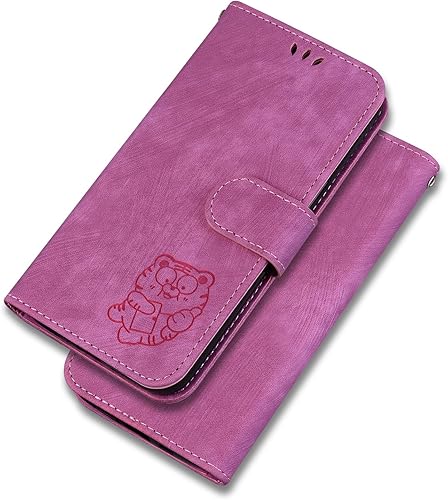 Miniatura 3 de Xishuicl Designed for Redmi k40 Pro Phone Case Wallet,PU Leather Flip Folio Cover with Credit Card Holders Little Cute Tiger Embossed Kickstand