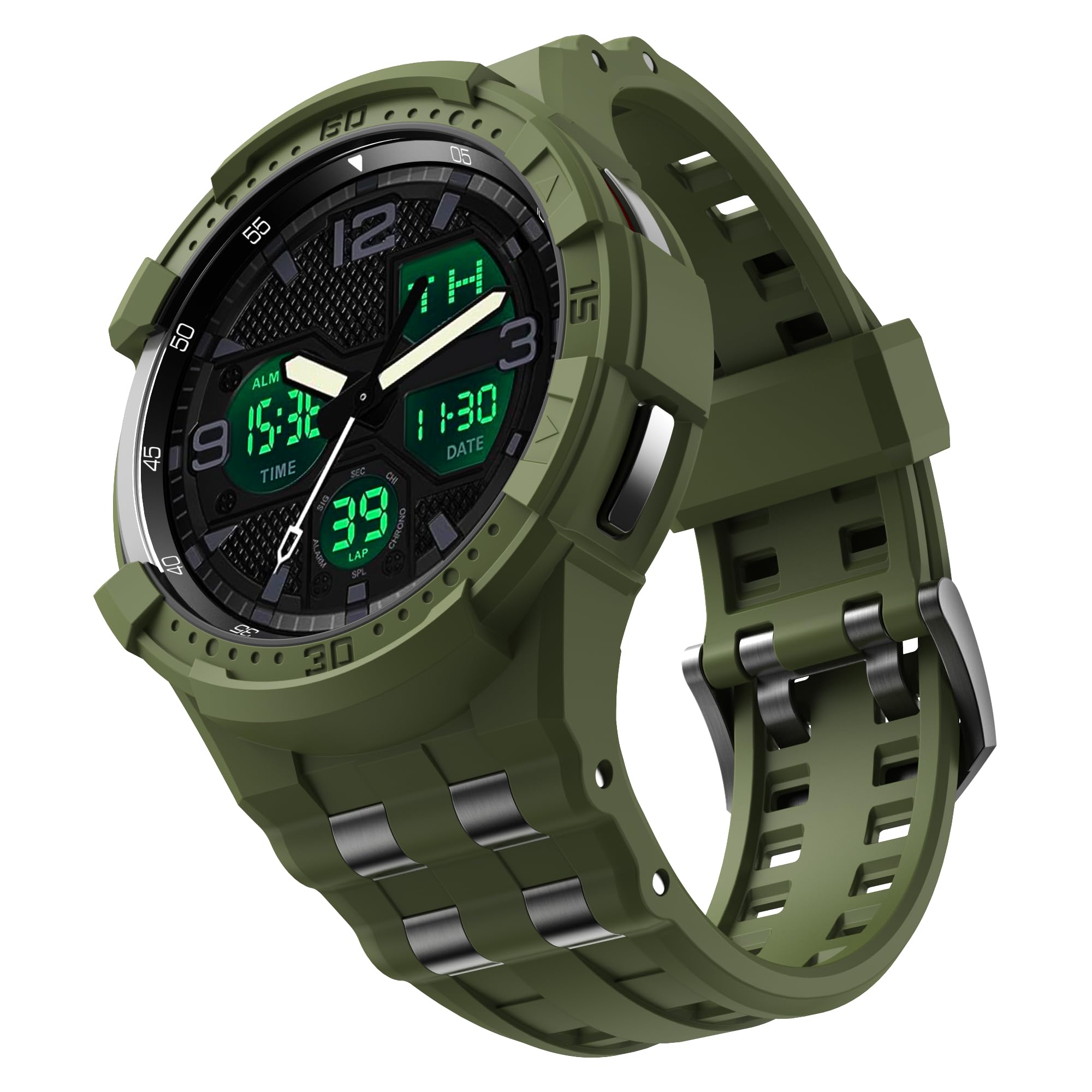 T-ENGINE Band Compatible with Samsung Galaxy Watch 6 Classic 47mm Band with Case, Rugged One-Piece Case with Band for Galaxy 6 Classic 47mm (2023)