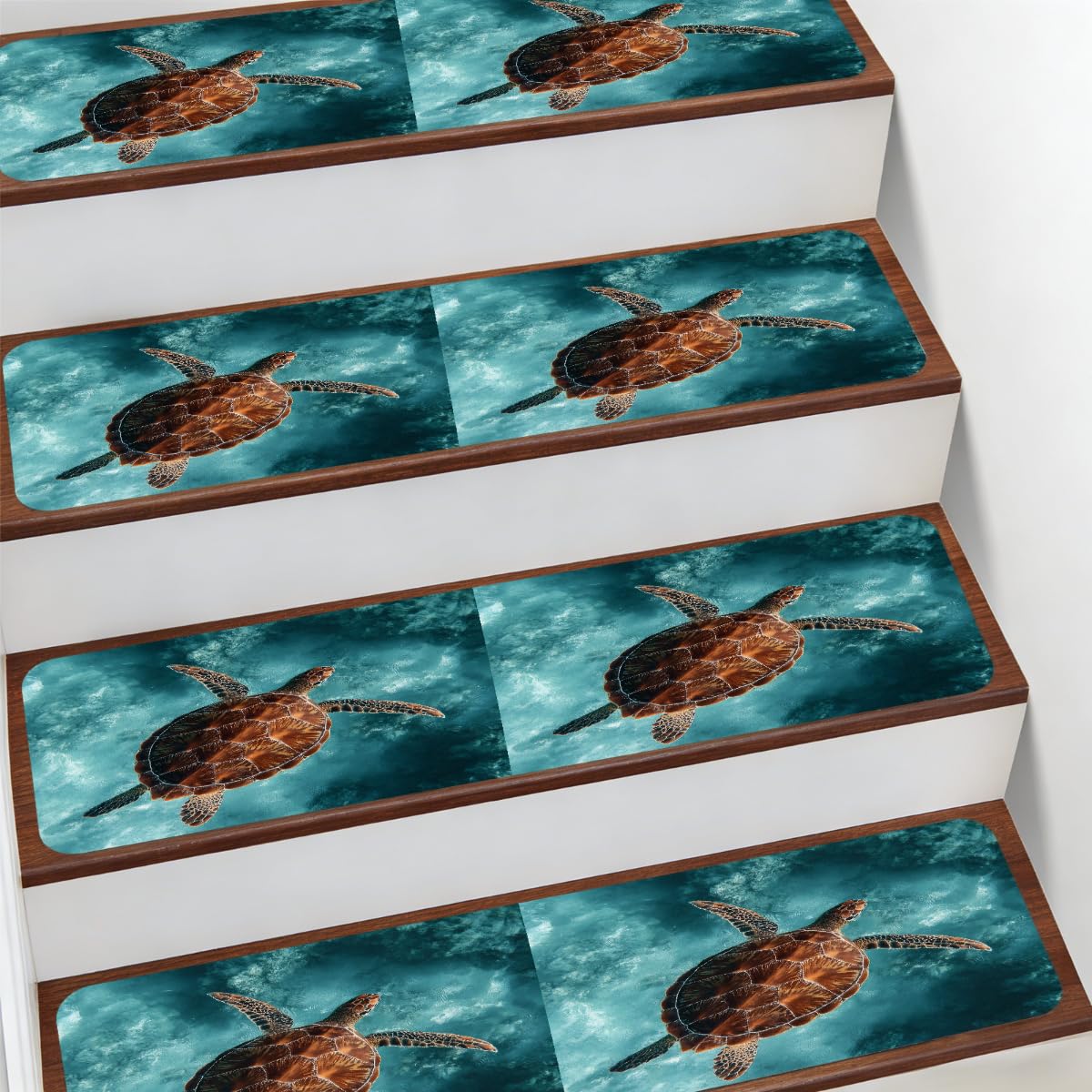 Alfombra antideslizante protectora de escaleras interiores para ancianos y mascotas con 15 piezas