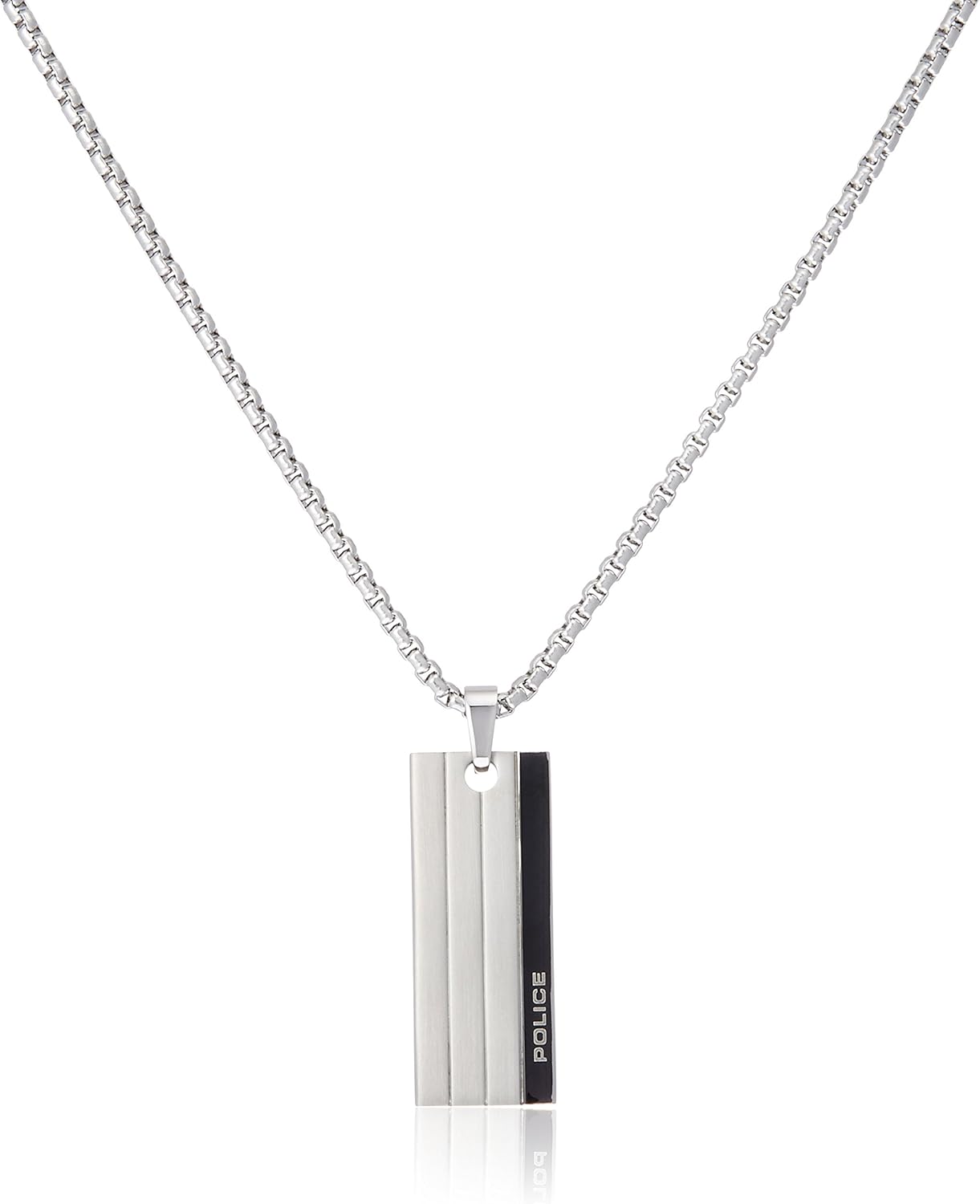 FENDI フェンディ FFチェーンネックレス 喜平 スクエアトップ シルバー