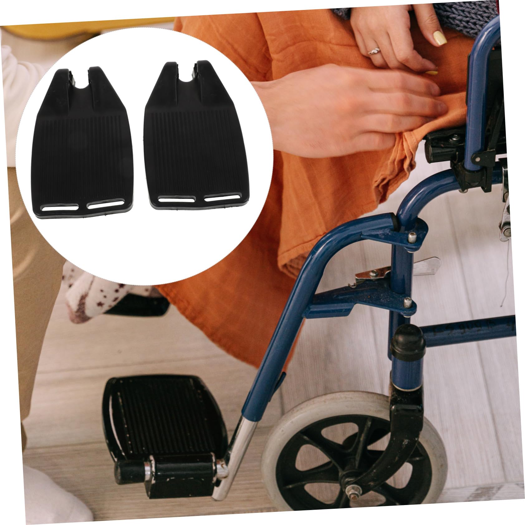 FRCOLOR 6 Piezas Reposapiés Para Silla De Ruedas Reposapiés Para Silla De Ruedas De Repuesto Pedal De a De as De Alta Resistencia Para a De as Almohadilla Para