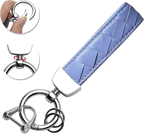 Miniatura 5 de Funda para llavero Honda con llavero de cuero, TPU suave de 5 botones, compatible con llave de automóvil Civic Accord Pilot CR-V Insight EX EX-L