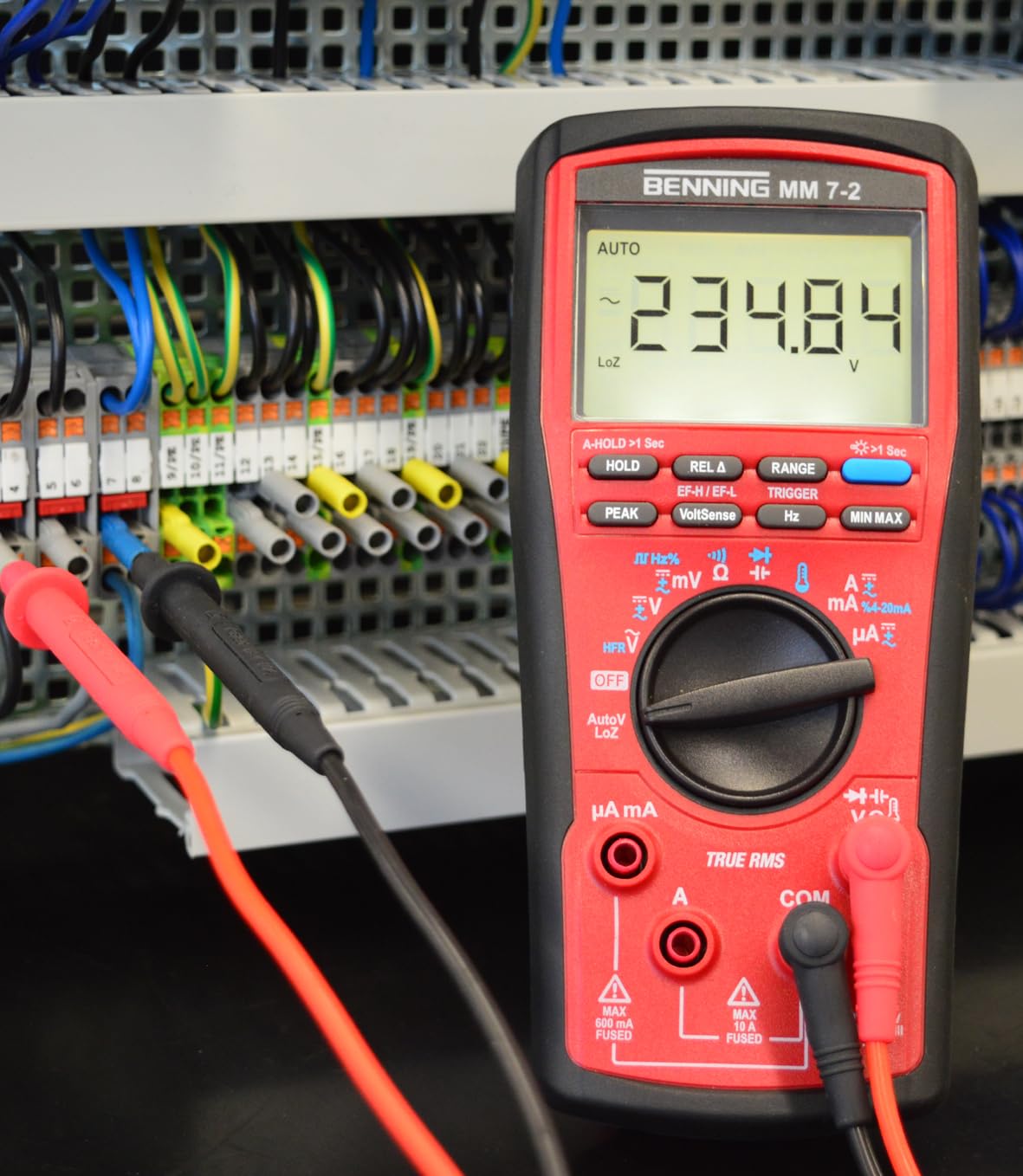 Benning MM 7-2 True RMS Digital-Multimeter (Anzeige digital, Max. Spannungsmessbereich DC 1000 V, Optische und akustische Buchsenkontrolle) 44690