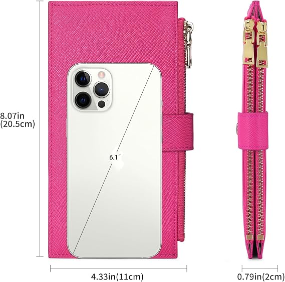 GOIACII Purses for Women RFID Blocking Large Bifold Travel Credit Card Holder Wallets for Ladies