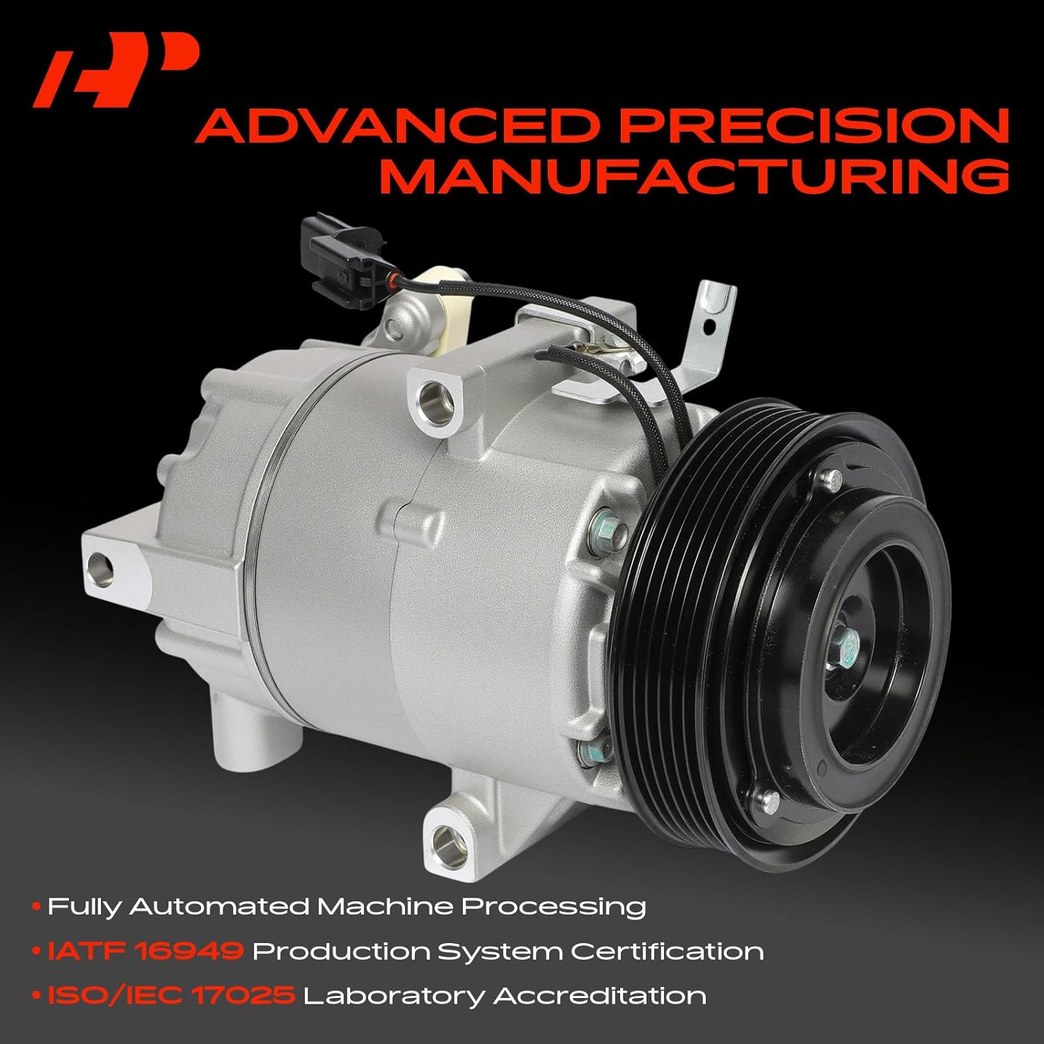 A-Premium Air Conditioner AC Compressor with Clutch Compatible with Hyundai Elantra 1.8L 2011-2013, Kia Soul 2.0L 2012-2013