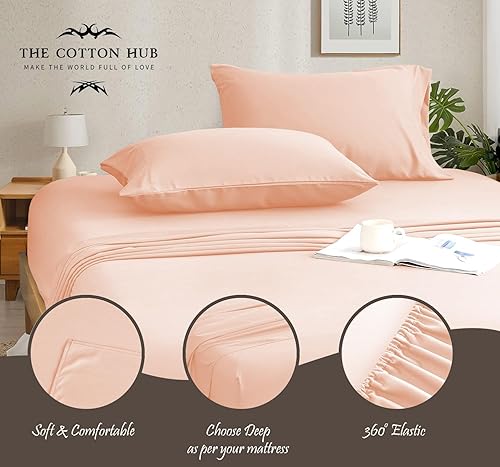 Miniatura 3 de Juego de sábanas de 4 piezas tamaño Cal-King de 1000 hilos con certificado de lujo, 100% algodón pima, se adapta a bolsillos de hasta 18 a 21