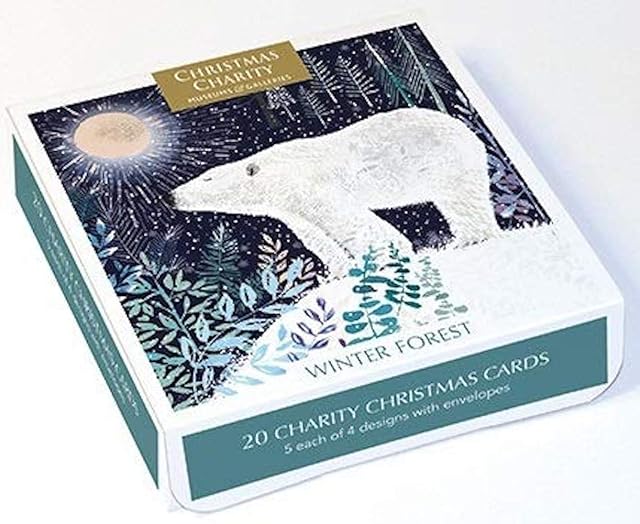 Museums & Galleries Jo Spicer Winter Forest Box of 20 Charity Christmas Cards