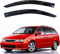 Vista 293 de KPY Moldura deflectora de viento con protección contra la lluvia compatible con GMC Terrain 2018-2023, 4 unidades, para ventana lateral, autoadhesiva