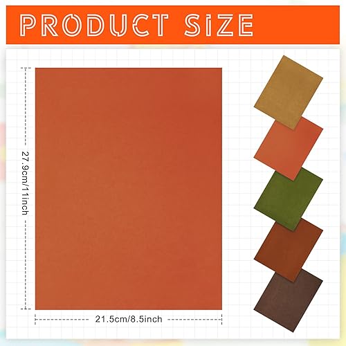 Miniatura 2 de Sinmoe 100 hojas de papel de cartulina de 5 tonos de 8.5 x 11 pulgadas, 6.35 ozm, papel de impresora de núcleo sólido para álbumes de recortes,