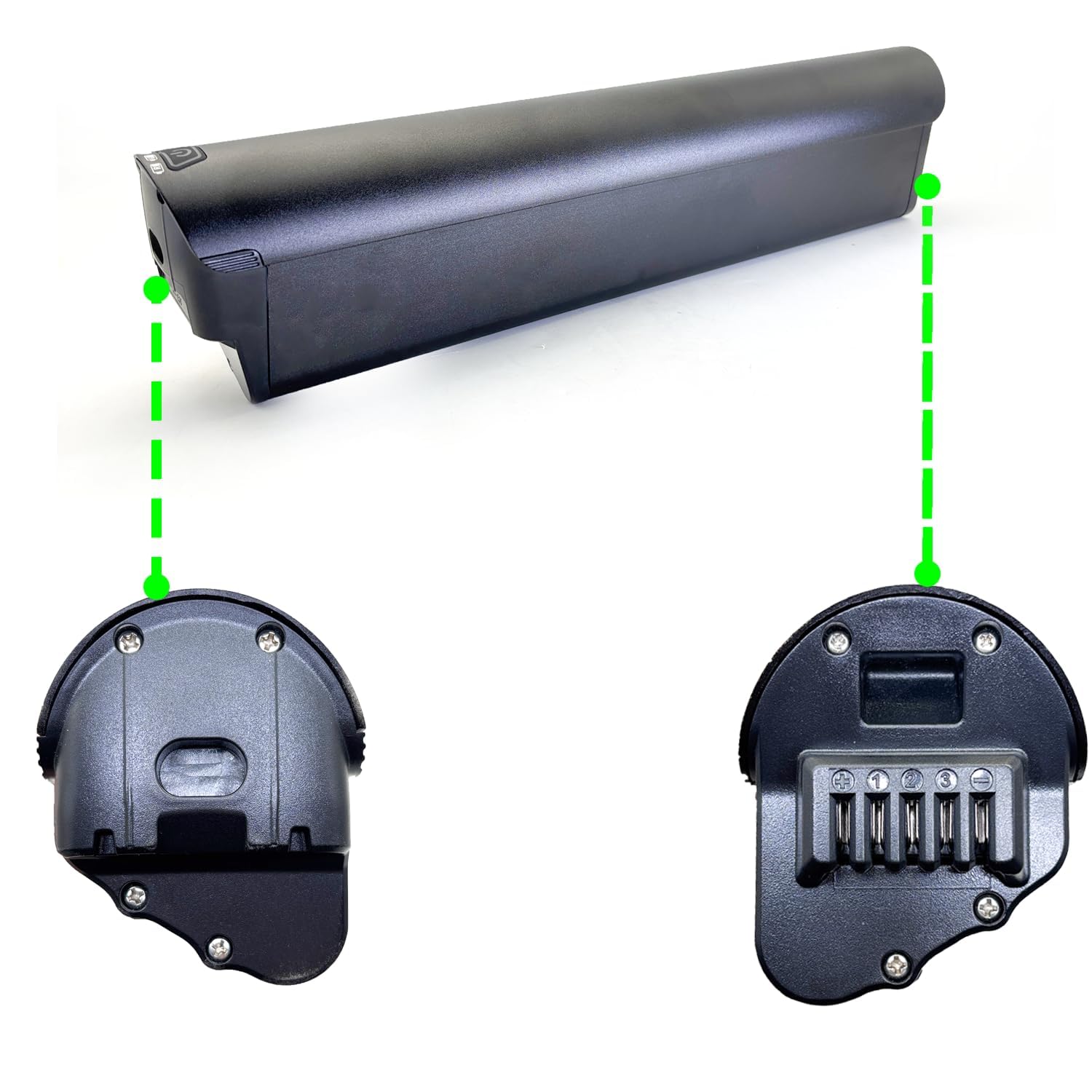 Batteria bici elettrica 36V 10.4AH 12AH 14AH agli ioni di litio per bici Eskute C100 con caricabatterie (36V 14AH)