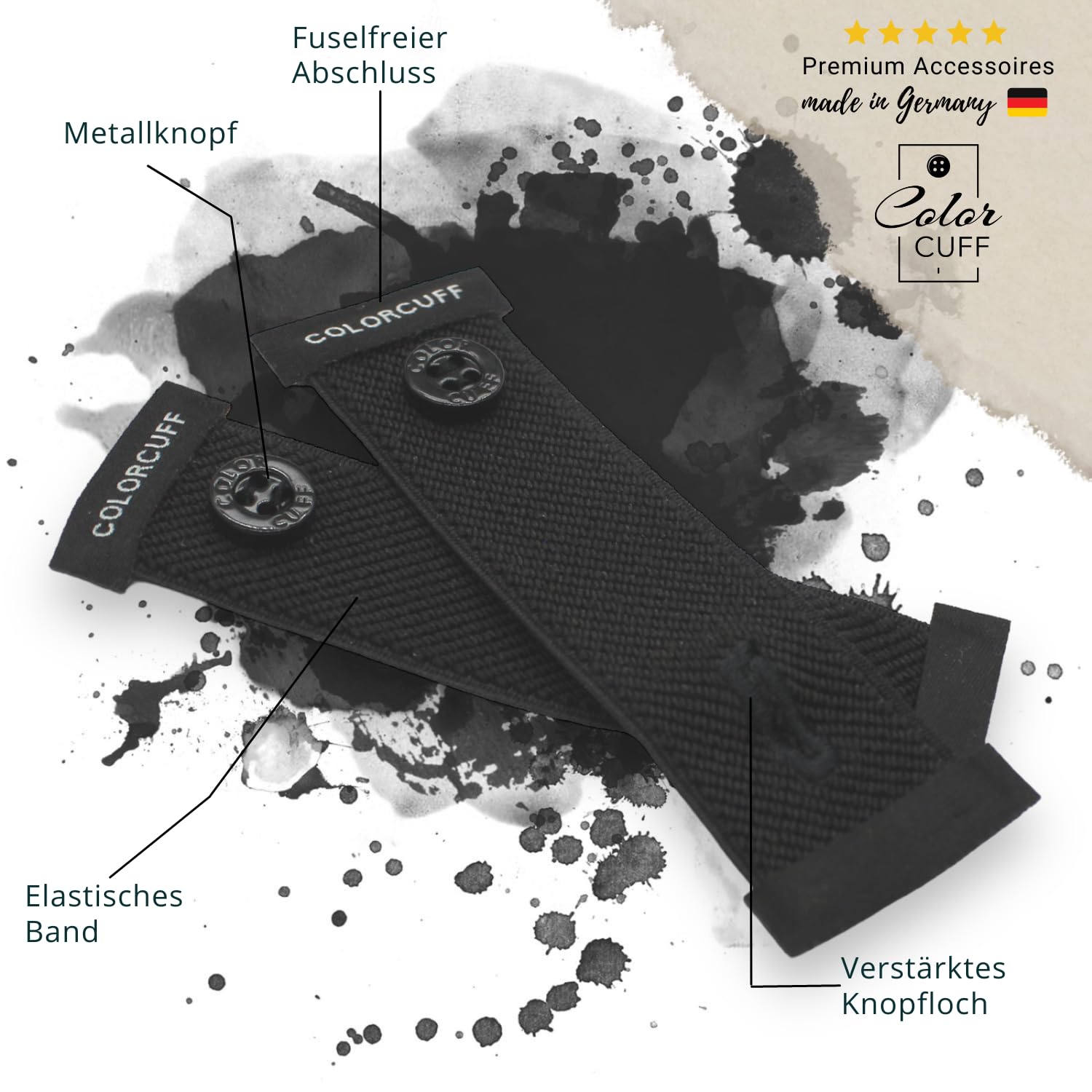 Manschettenhalter - Ärmelhalter für Männer mit Stil - Hemdhalter - Langarmhemd - Freizeithemd - Geschenk für Männer