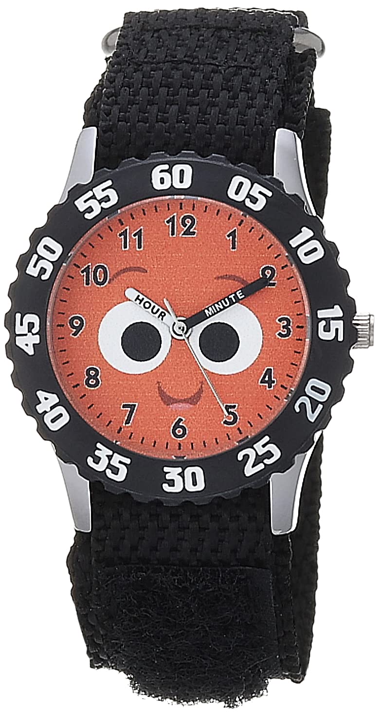 Disney Finding Nemo - Orologio analogico al quarzo per bambini, in acciaio inox, con cinturino in nylon