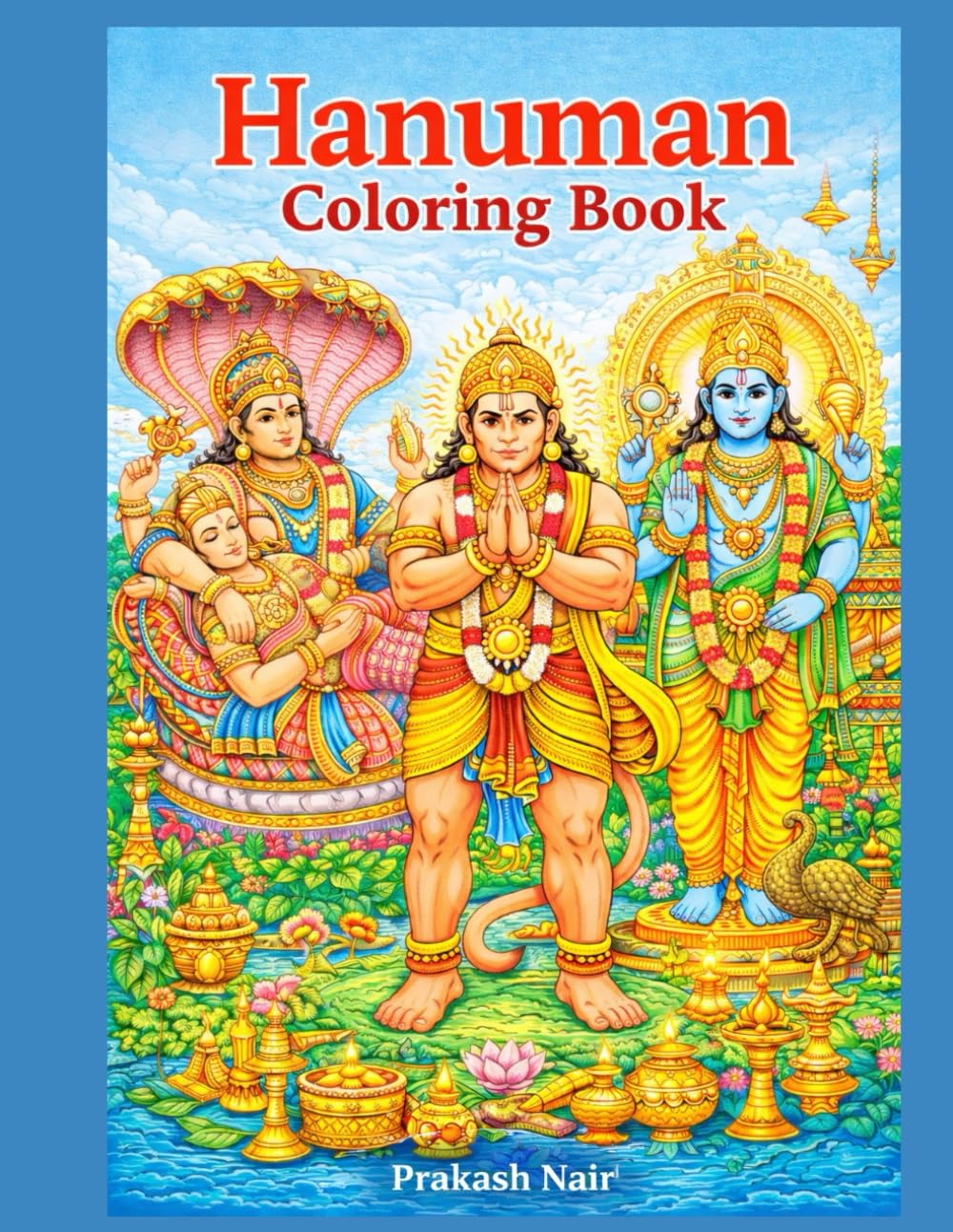 Hanuman Coloring book (Coloring book Indian Mythology)