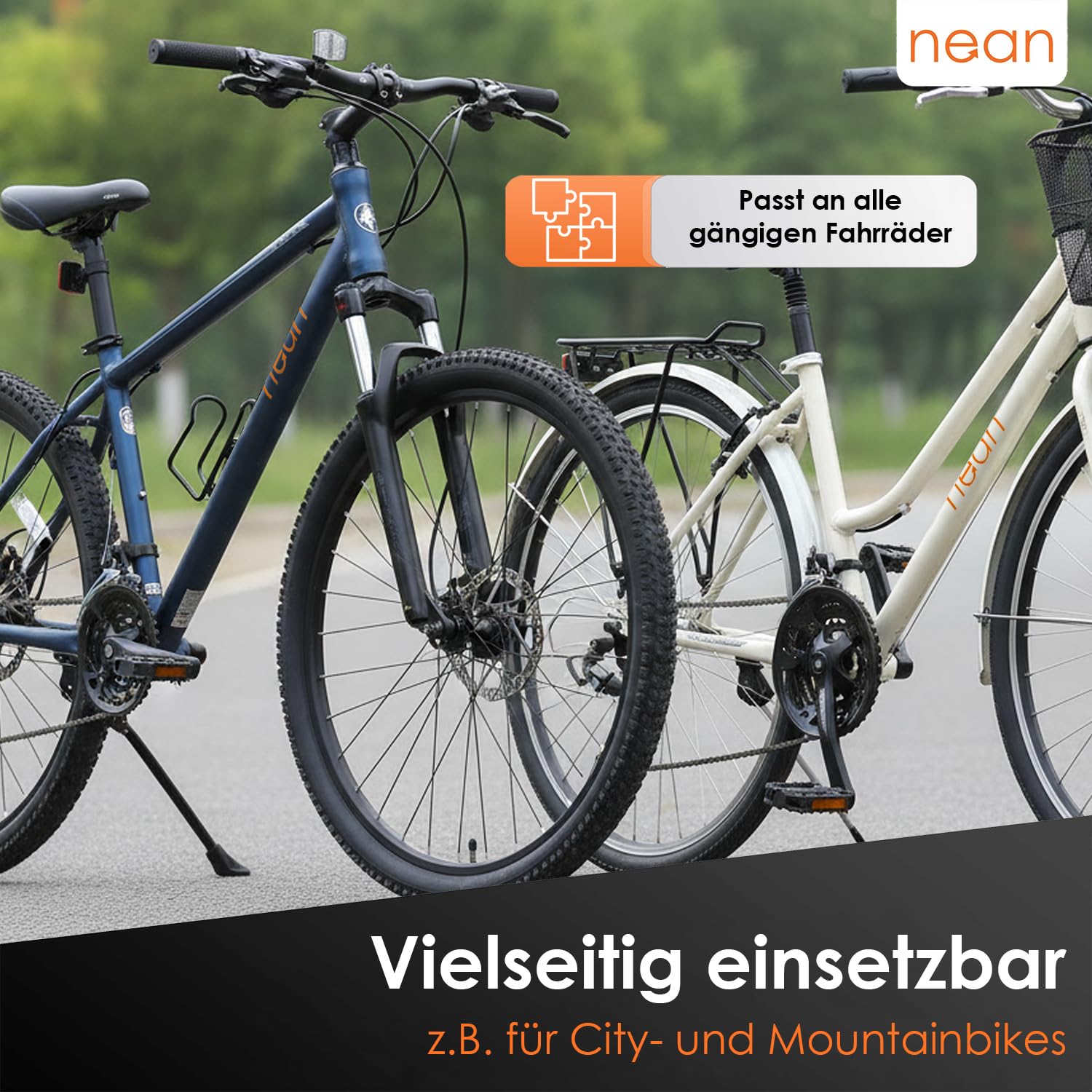 nean Pedały rowerowe sportowe z reflektorem, zatwierdzone zgodnie z przepisami StVZO, 14,3 cm, zestaw 2 szt