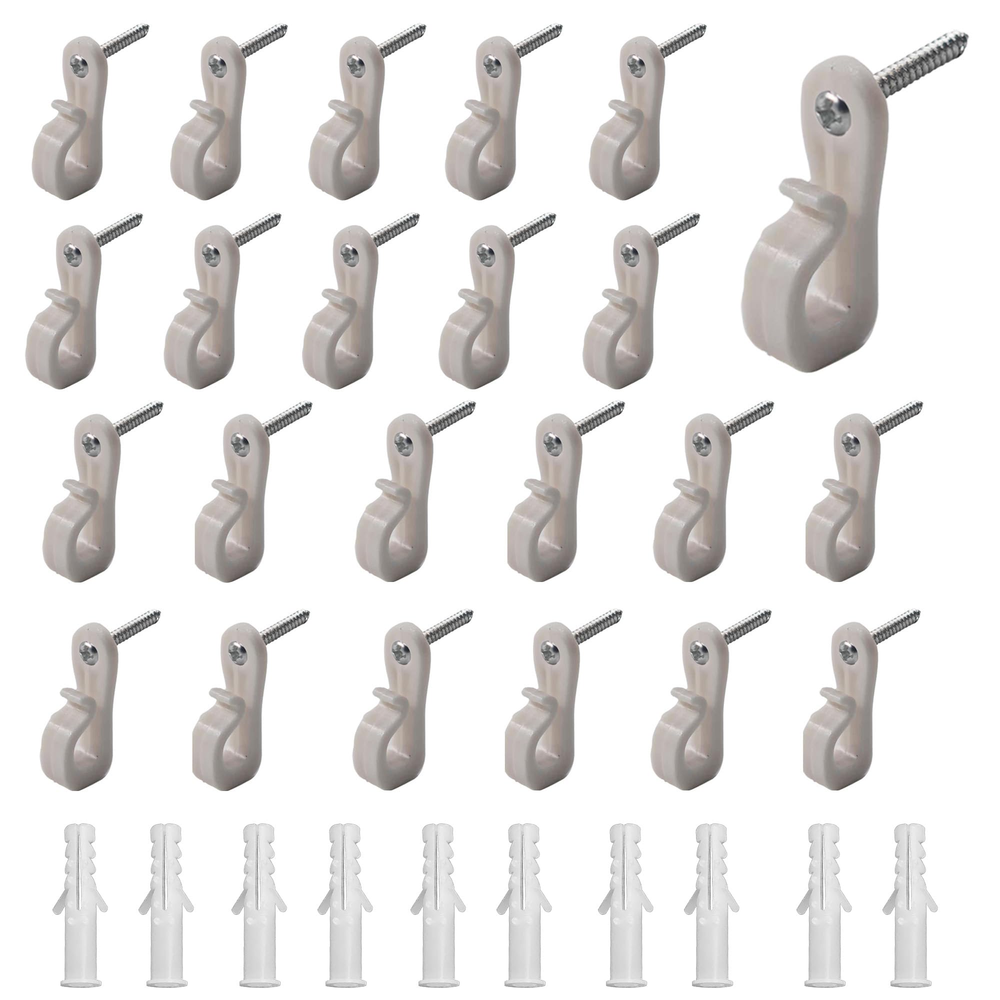Wire Shelf Clips - 32 Pack Heavy Duty Wall Brackets -8