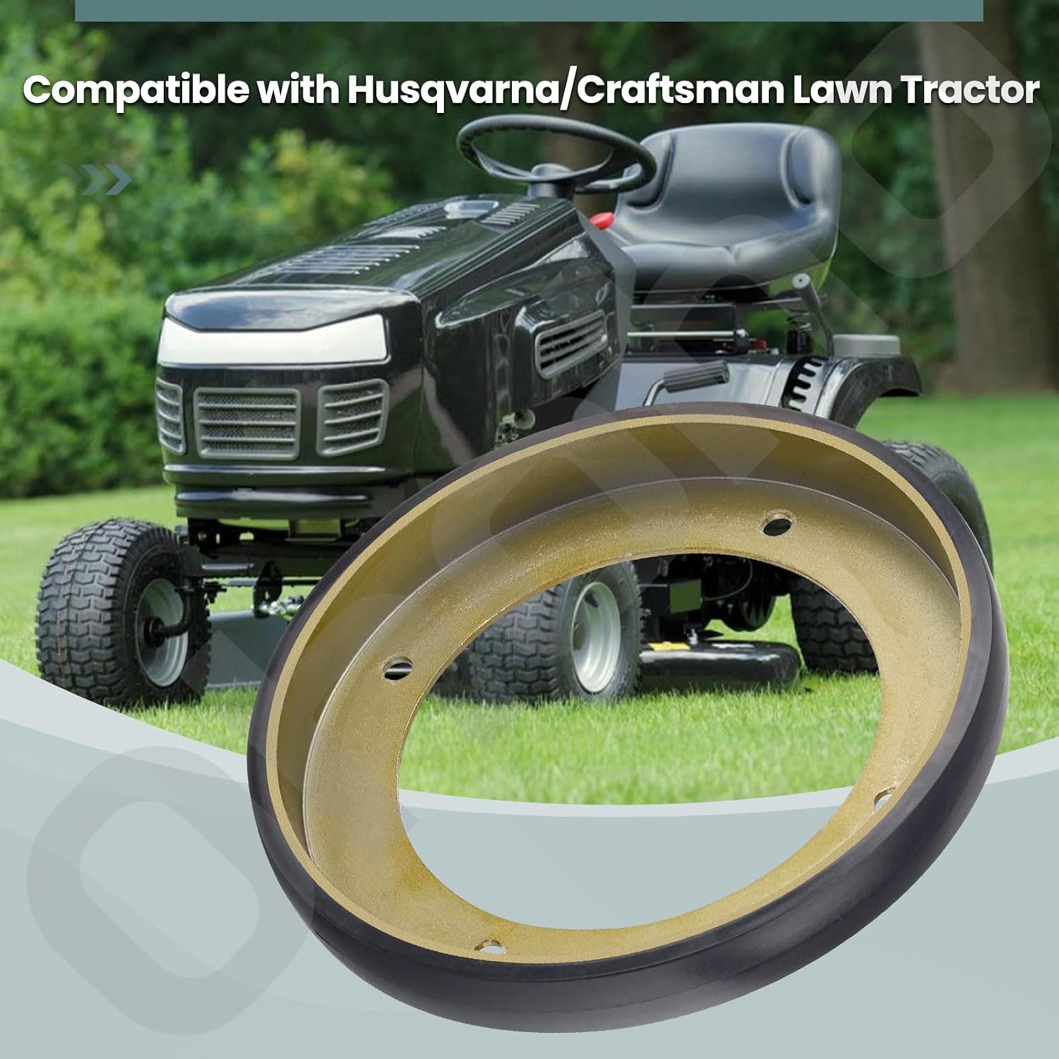436559 Lawn Tractor Friction Wheel Compatible with Husqvarna/Craftsman Lawn Tractor - Replaces 532436559