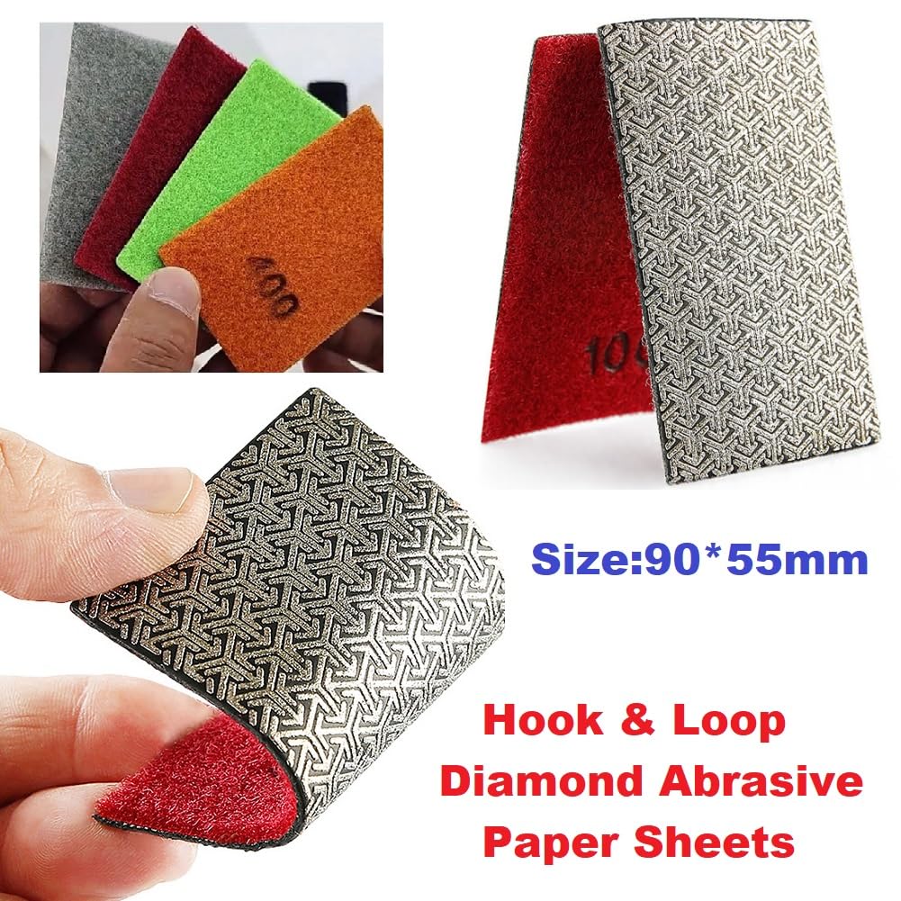 MiJunHD Electroplated Diamond Sanding Paper Sheet Pad - Image 3