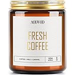 AOOVOO Fresh Coffee Candles - 9 oz Scented Candles, Aromatherapy Candle, Soy Candle for Home Scented